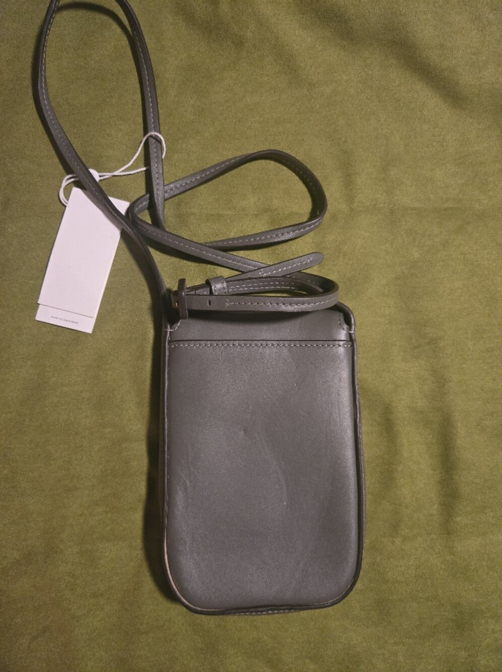 Tory Burch Pebbled Mini Crossbody in Olive - Picture 4 of 4